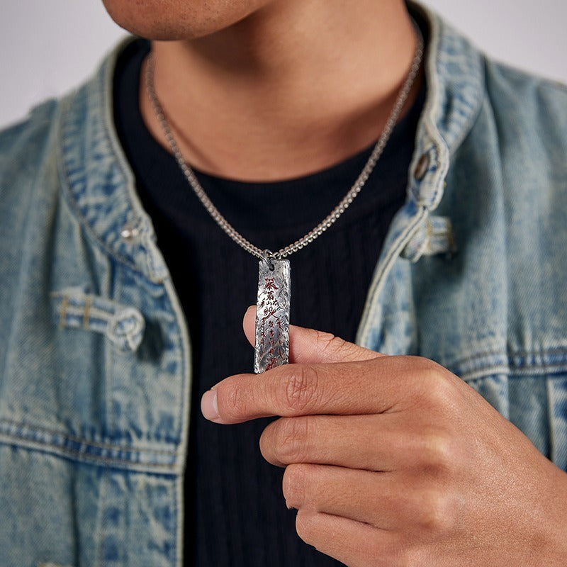 Taoist Consecrated Taoist Talisman S925 Silver Pendant Necklace