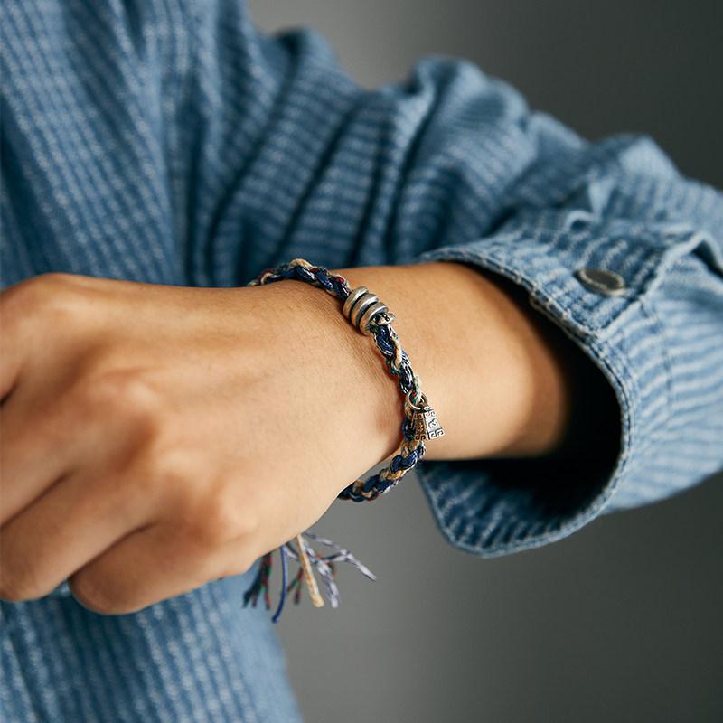 FlowOfChi Cotton & Wax Bracelet | Taoist Consecrated Blessing & Protection Bracelet