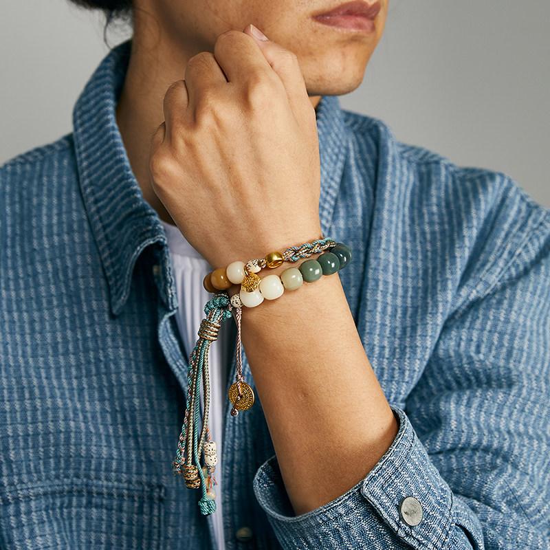 FlowOfChi Shoushan Stone Bracelet | Taoist Consecrated Blessing & Harmony Bracelet