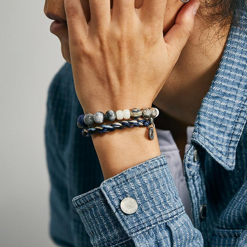 FlowOfChi Wave Rider (Po Lang) Double-Layer Bracelet | Taoist Consecrated Courage & Adventure Bracelet