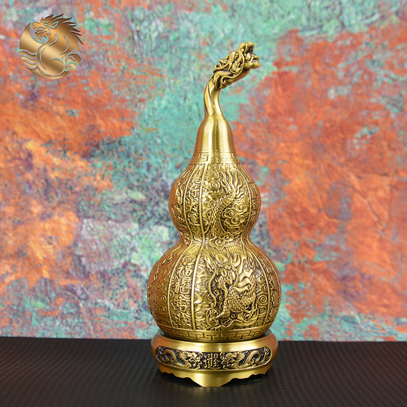 Rotating Brass Gourd Entryway Decorative Faucet Gourd
