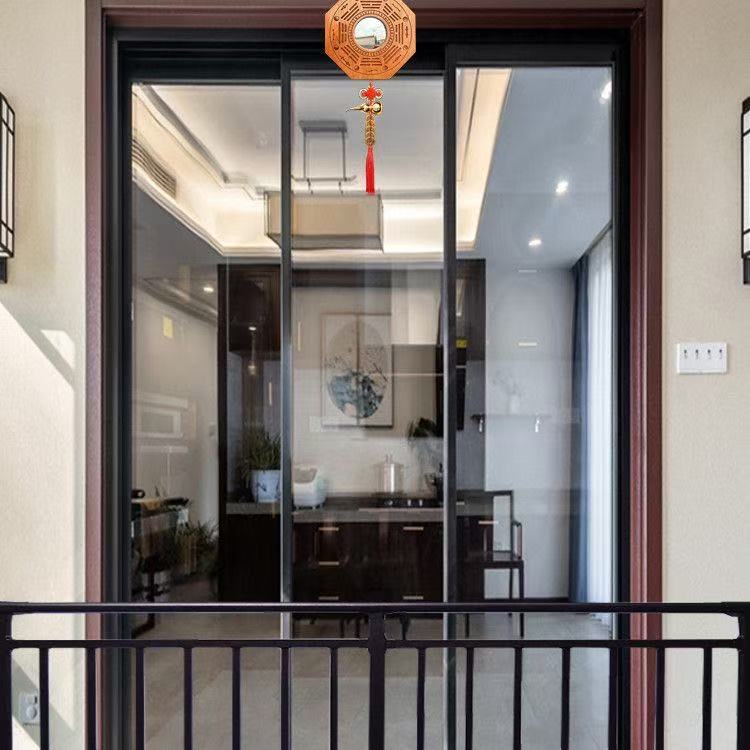 Bagua Peach Wood Mirror