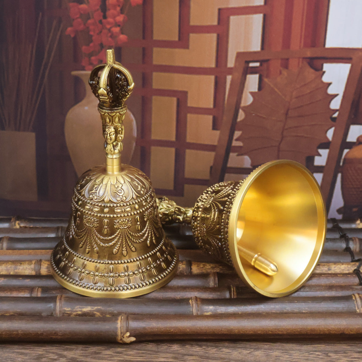 Brass Hand-Cranked Bell Copper Bell