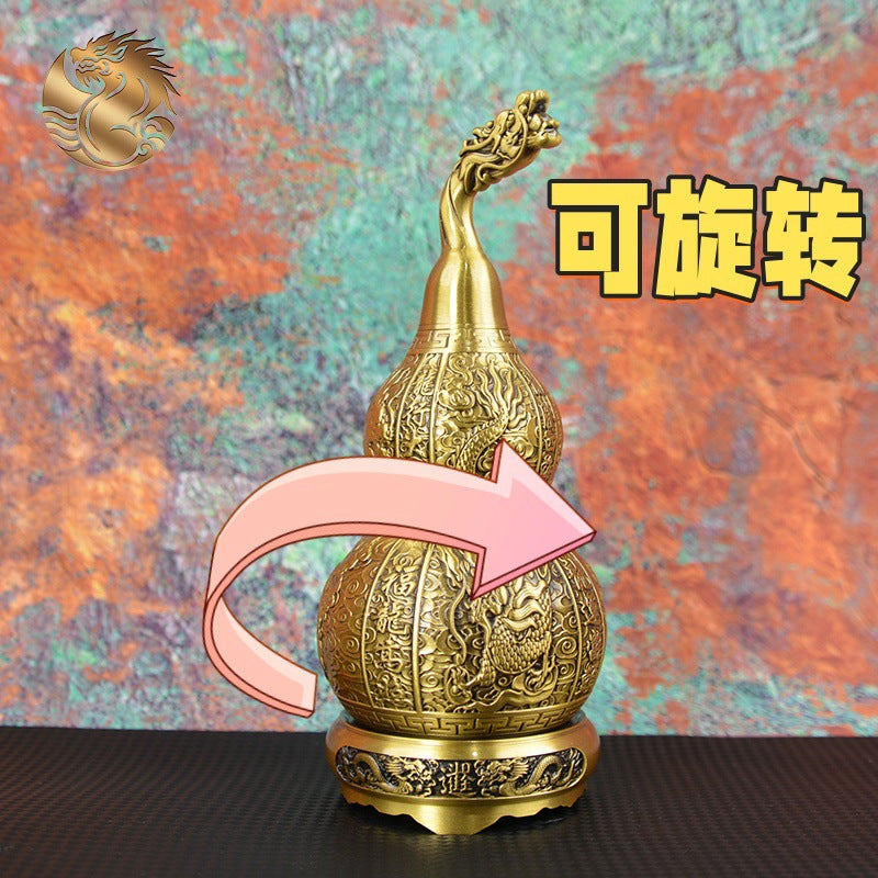 Rotating Brass Gourd Entryway Decorative Faucet Gourd