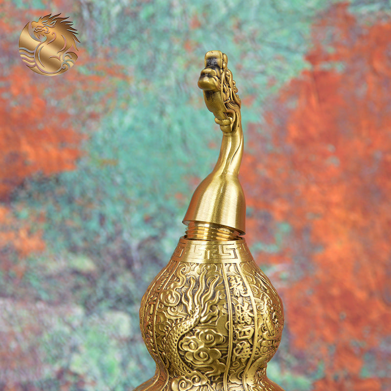 Rotating Brass Gourd Entryway Decorative Faucet Gourd