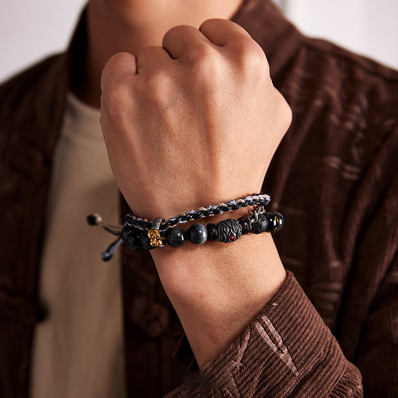 Taoist Barrier-Breaking Rebirth Consecrated Protection Multi-Layer Bracelet