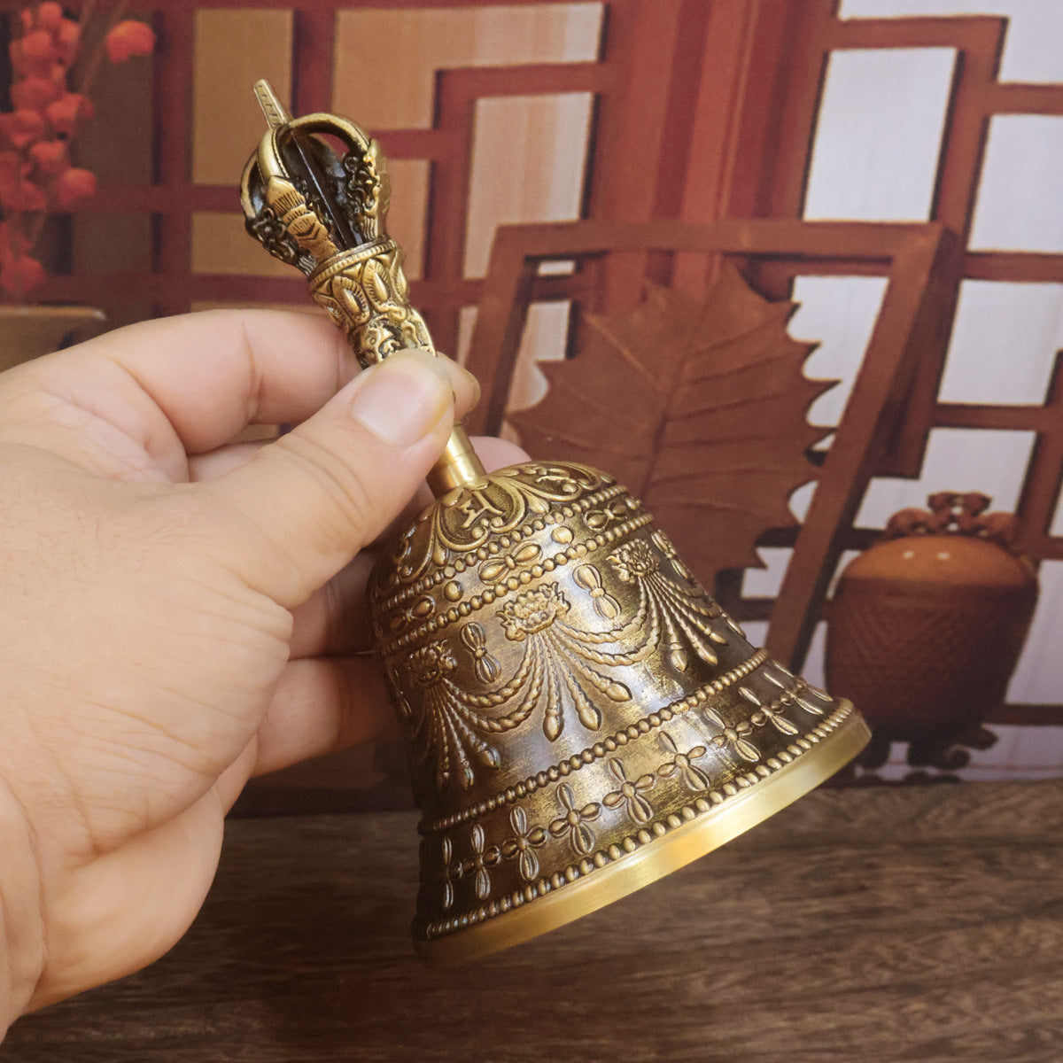 Brass Hand-Cranked Bell Copper Bell