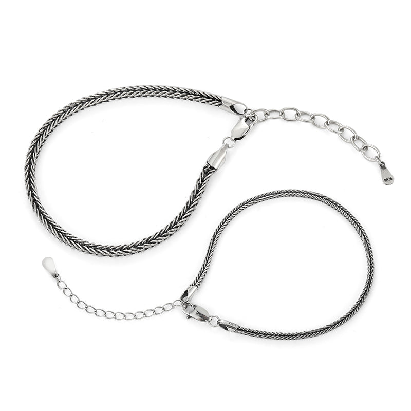 Foxtail couple bracelet