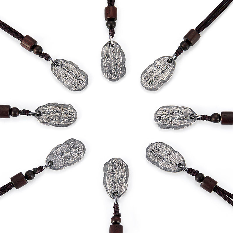 Zodiac Horse Pendant Necklace Featuring Mahāsthāmaprāpta Bodhisattva