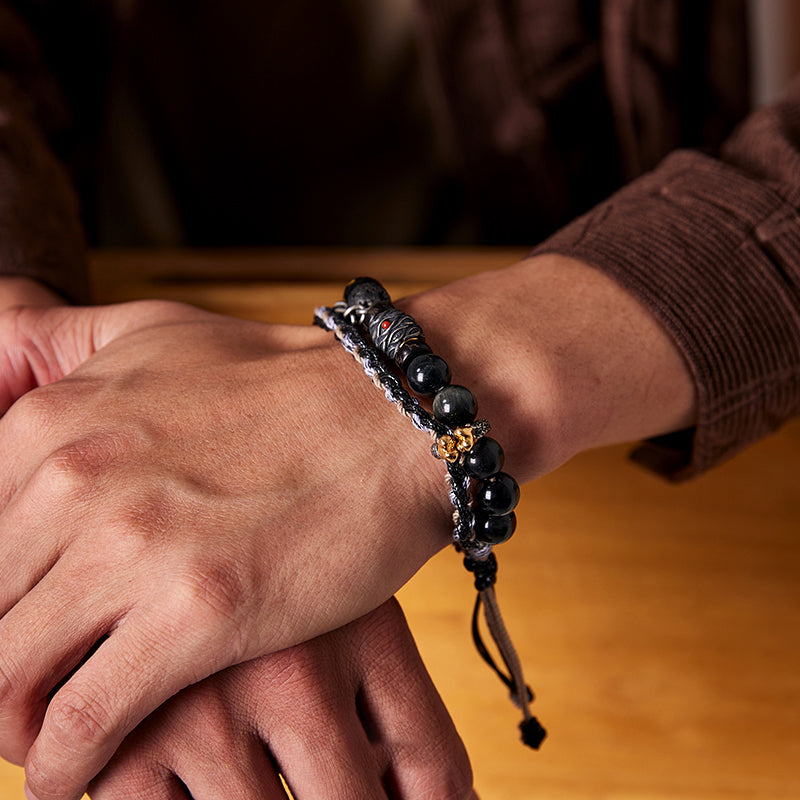 Taoist Barrier-Breaking Rebirth Consecrated Protection Multi-Layer Bracelet