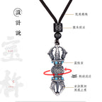 Six-Syllable Mantra Demon-Subduing Vajra Pendant for Fortune-Changing Necklace Jewelry