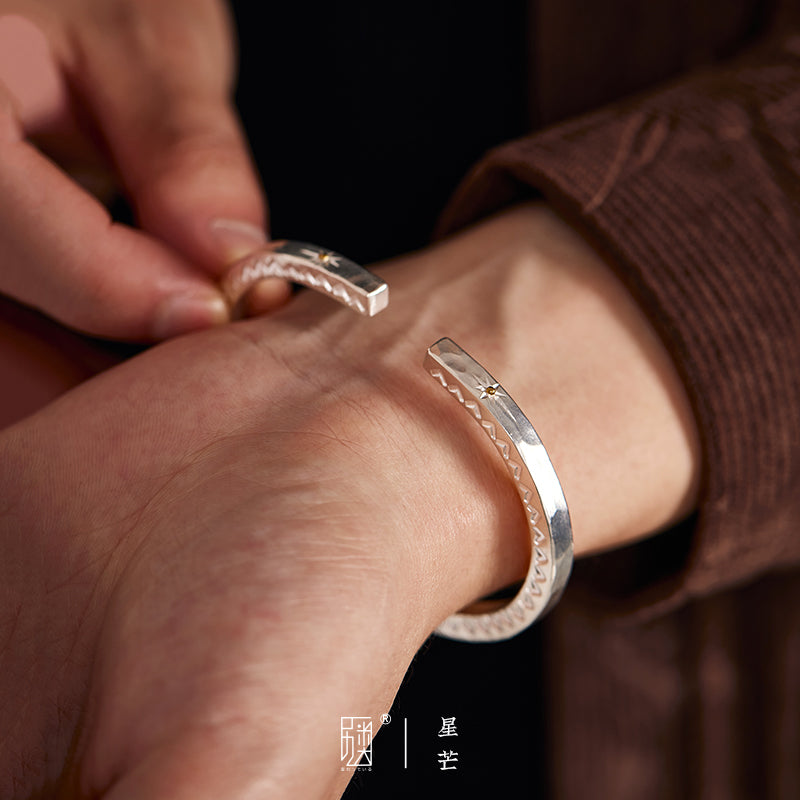 Sterling silver handmade bracelet