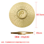 Double-sided spiral copper ornament with multiple coils