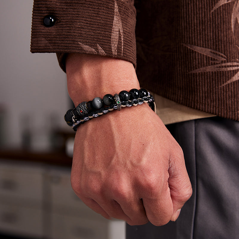 Taoist Barrier-Breaking Rebirth Consecrated Protection Multi-Layer Bracelet