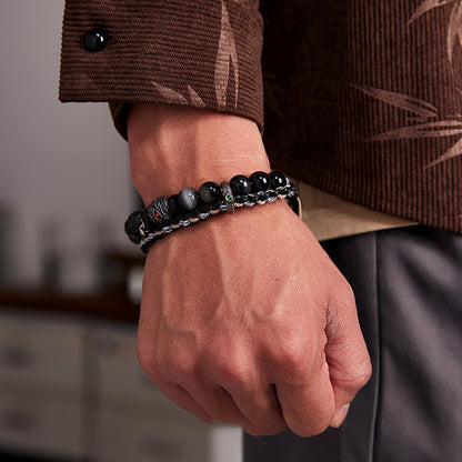 Taoist Barrier-Breaking Rebirth Consecrated Protection Multi-Layer Bracelet