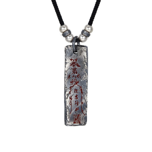 Taoist Consecrated Taoist Talisman S925 Silver Pendant Necklace