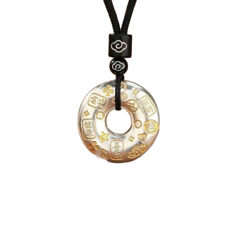 Sterling Silver Vintage Peace Pendant
