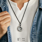 Sterling Silver Auspicious Eight Treasures Necklace Pendant