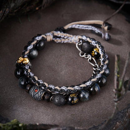 Taoist Barrier-Breaking Rebirth Consecrated Protection Multi-Layer Bracelet