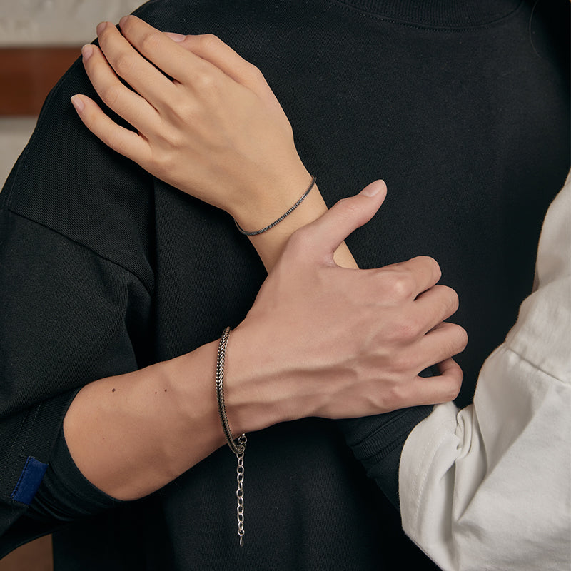 Foxtail couple bracelet