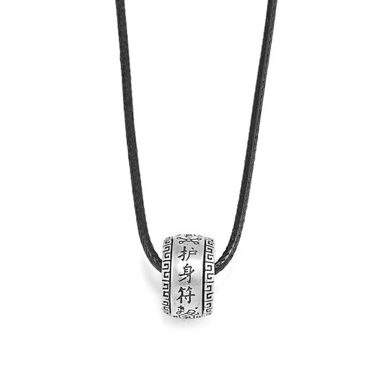 Taoist 999 Silver Fortune-Turning Protection Silver Bead Pendant