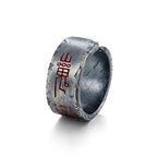 Dao Series Sterling Silver Solitaire Ring - Wide Band