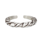 Woven pure silver bracelet
