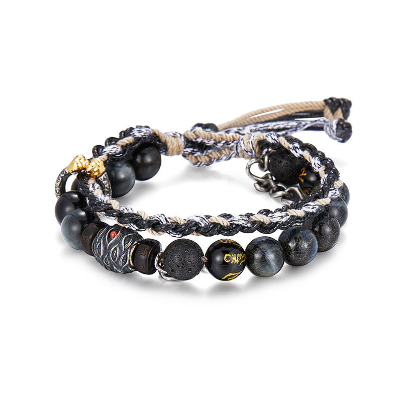 Taoist Barrier-Breaking Rebirth Consecrated Protection Multi-Layer Bracelet