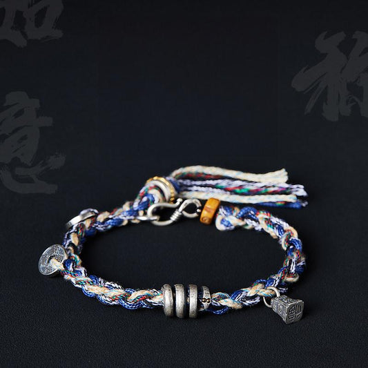 FlowOfChi Cotton & Wax Bracelet | Taoist Consecrated Blessing & Protection Bracelet
