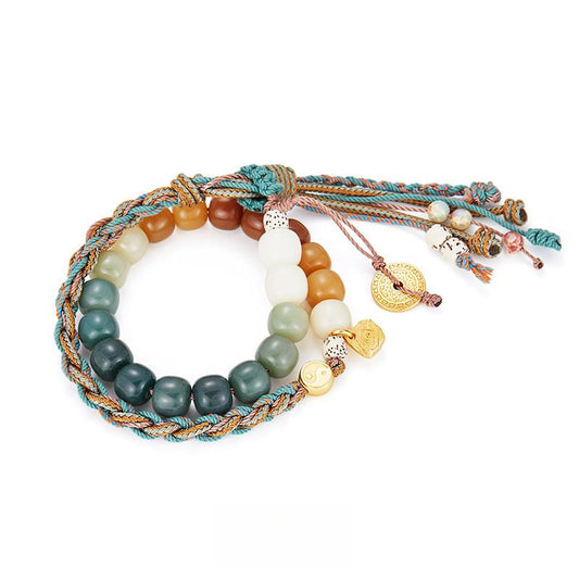 FlowOfChi Shoushan Stone Bracelet | Taoist Consecrated Blessing & Harmony Bracelet
