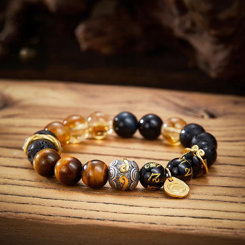 FlowofChi Destiny's Path (Tian Ming) Beaded Bracelet | Taoist Consecrated Courage & Freedom Bracelet