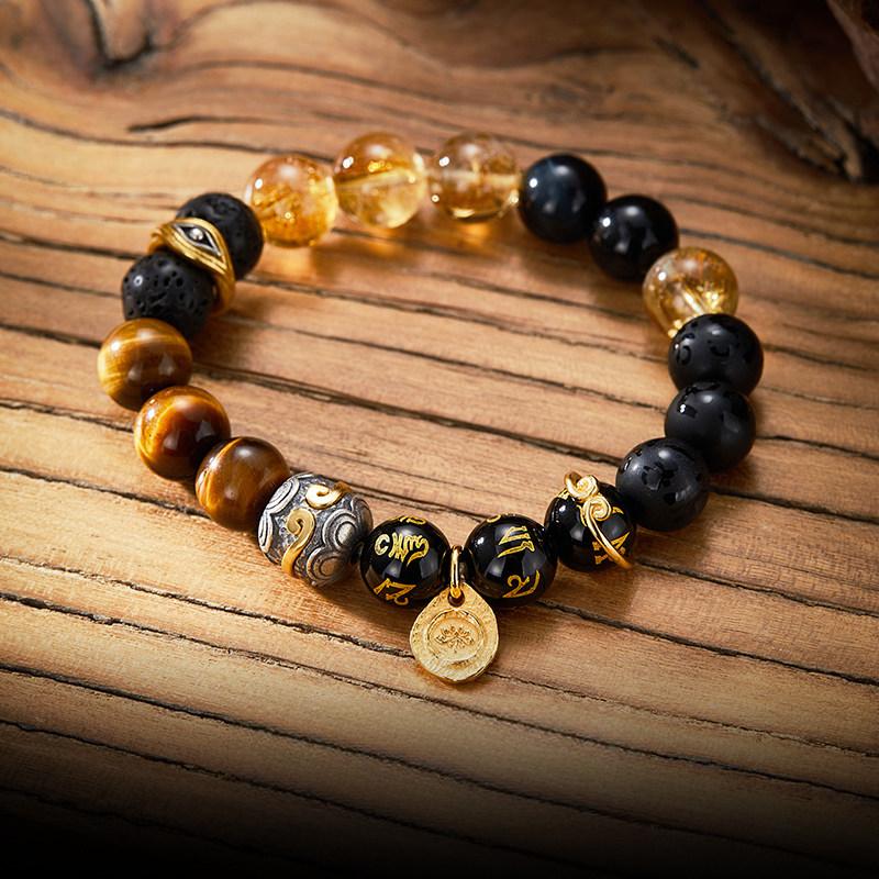 FlowofChi Destiny's Path (Tian Ming) Beaded Bracelet | Taoist Consecrated Courage & Freedom Bracelet