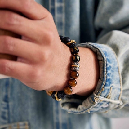 FlowofChi Destiny's Path (Tian Ming) Beaded Bracelet | Taoist Consecrated Courage & Freedom Bracelet