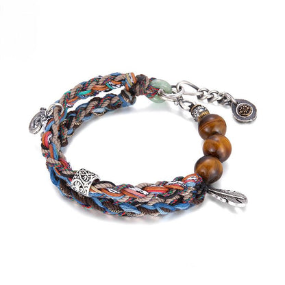 FlowOfChi Free Spirit Braided Bracelet | Taoist Consecrated Freedom & Peace Bracelet