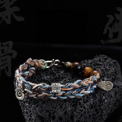 FlowOfChi Free Spirit Braided Bracelet | Taoist Consecrated Freedom & Peace Bracelet