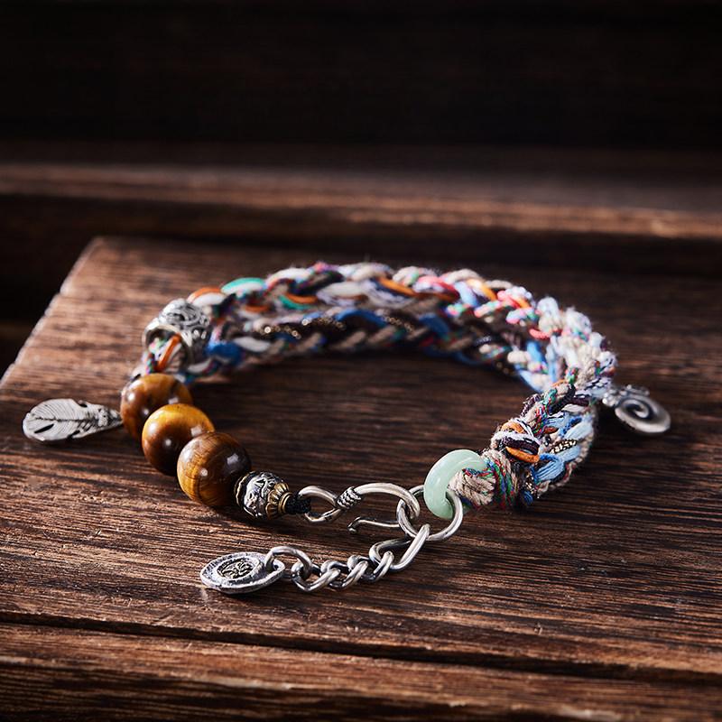 FlowOfChi Free Spirit Braided Bracelet | Taoist Consecrated Freedom & Peace Bracelet