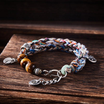 FlowOfChi Free Spirit Braided Bracelet | Taoist Consecrated Freedom & Peace Bracelet