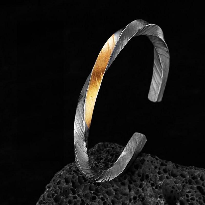 FlowOfChi Harmony Cuff Bangle Bracelet | Taoist Consecrated Strength & Peace Bangle