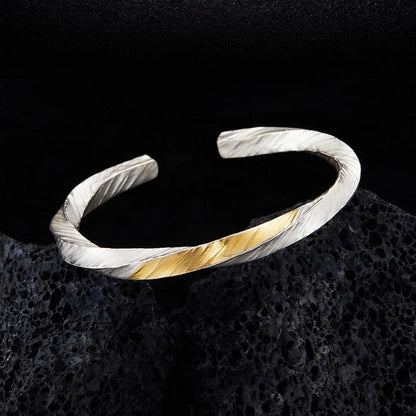 FlowOfChi Harmony Cuff Bangle Bracelet | Taoist Consecrated Strength & Peace Bangle