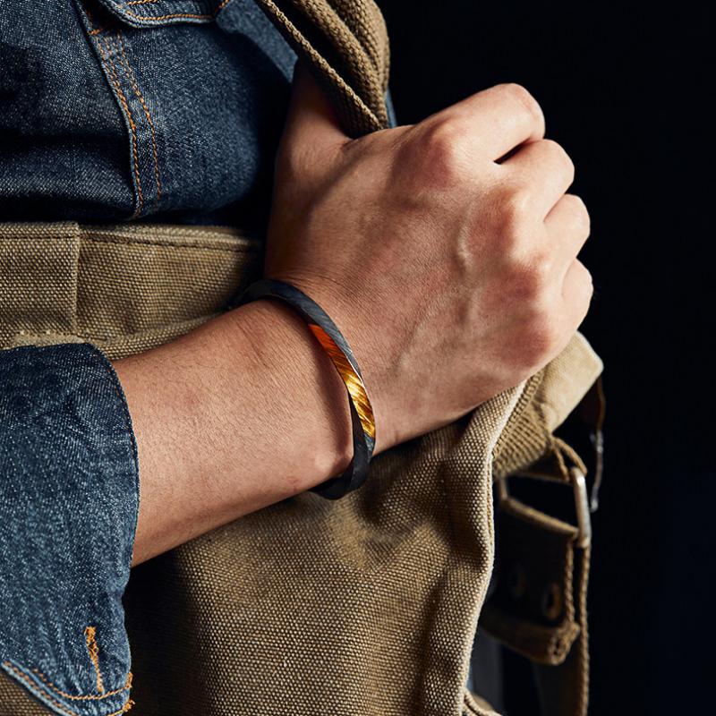 FlowOfChi Harmony Cuff Bangle Bracelet | Taoist Consecrated Strength & Peace Bangle