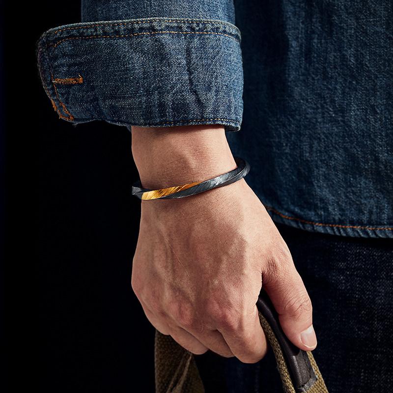 FlowOfChi Harmony Cuff Bangle Bracelet | Taoist Consecrated Strength & Peace Bangle