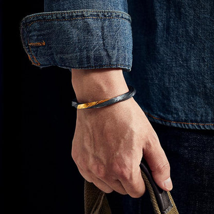 FlowOfChi Harmony Cuff Bangle Bracelet | Taoist Consecrated Strength & Peace Bangle