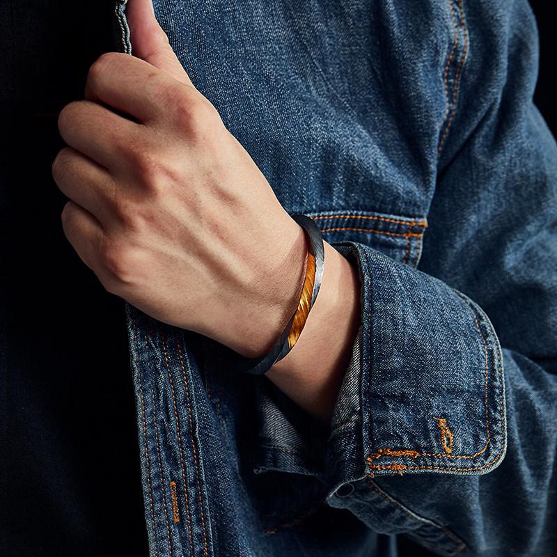 FlowOfChi Harmony Cuff Bangle Bracelet | Taoist Consecrated Strength & Peace Bangle