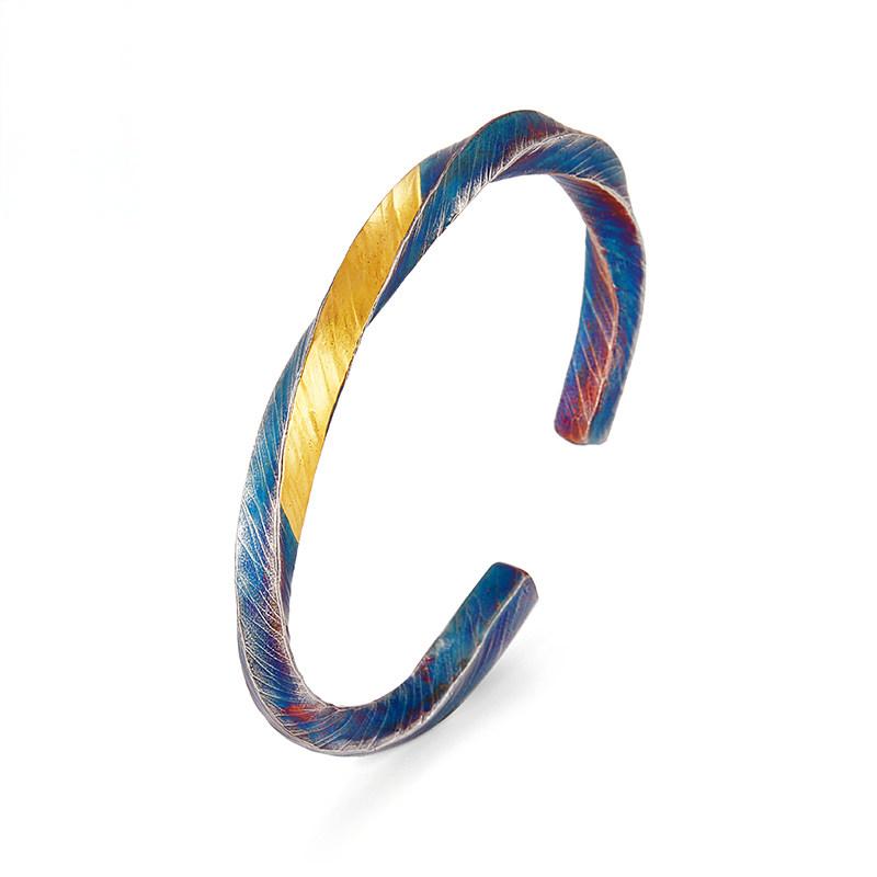 FlowOfChi Harmony Cuff Bangle Bracelet | Taoist Consecrated Strength & Peace Bangle