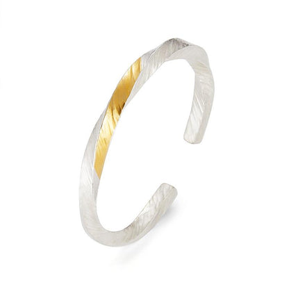 FlowOfChi Harmony Cuff Bangle Bracelet | Taoist Consecrated Strength & Peace Bangle