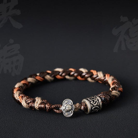 FlowOfChi Hong Fu Braided Bracelet | Taoist Consecrated Blessing & Good Fortune Bracelet